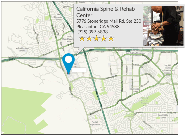 California Spine & Rehab Center's location on google map